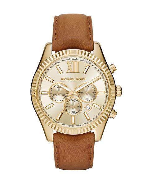 Michael Kors leather strap watch